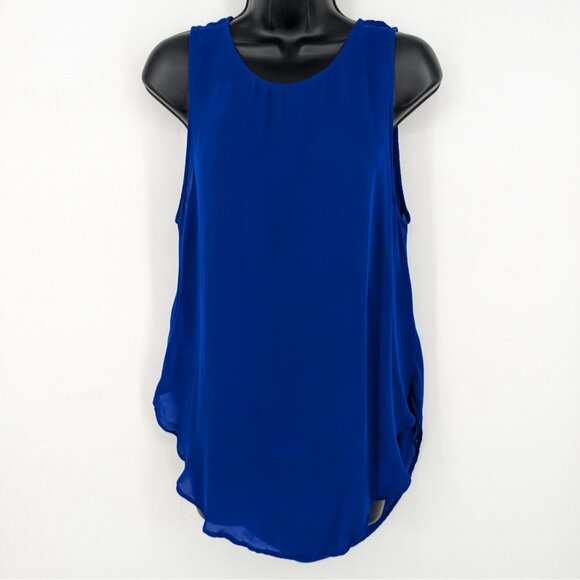 Haute Hippie Sheer Blouse Women Size L 100% Slik Slouch Open Back Preppy Office - Picture 2 of 15